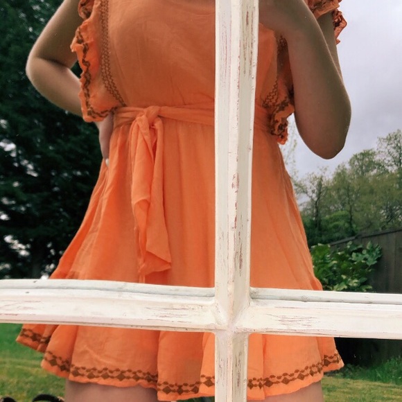 Orange / Tangerine Free People brunch dress - Picture 2 of 4